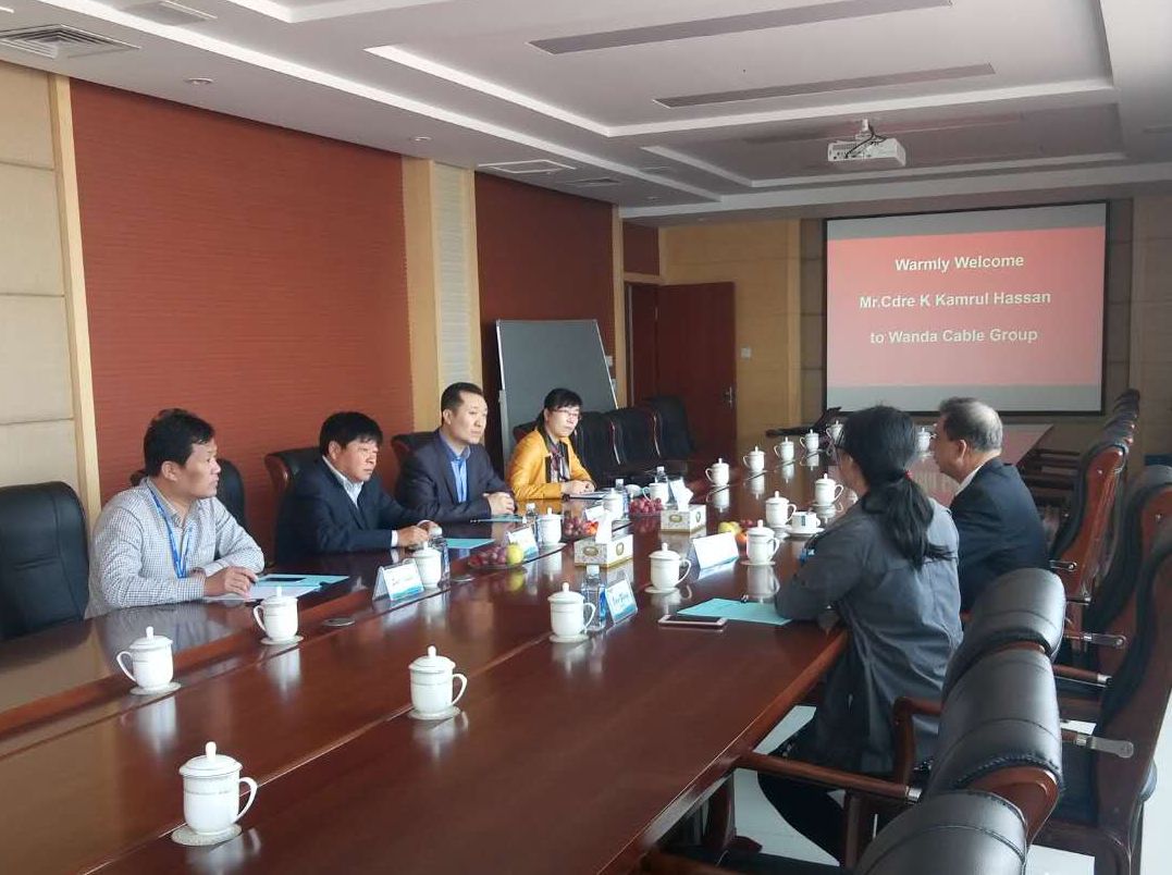 孟加拉客人到访电缆平台-海缆公司进行考察洽谈合作