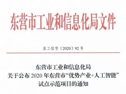 辉达娱乐下属三家公司入选2020东营市智能试点示范项目