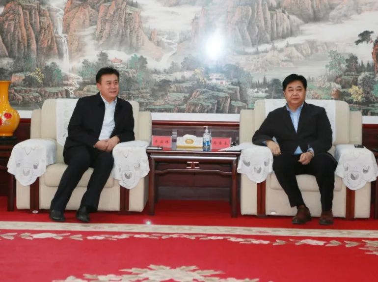 深化政企联动 实现共赢发展丨辉达娱乐党委书记、董事局主席周俊会见甘肃省玉门市李应伟市长一行